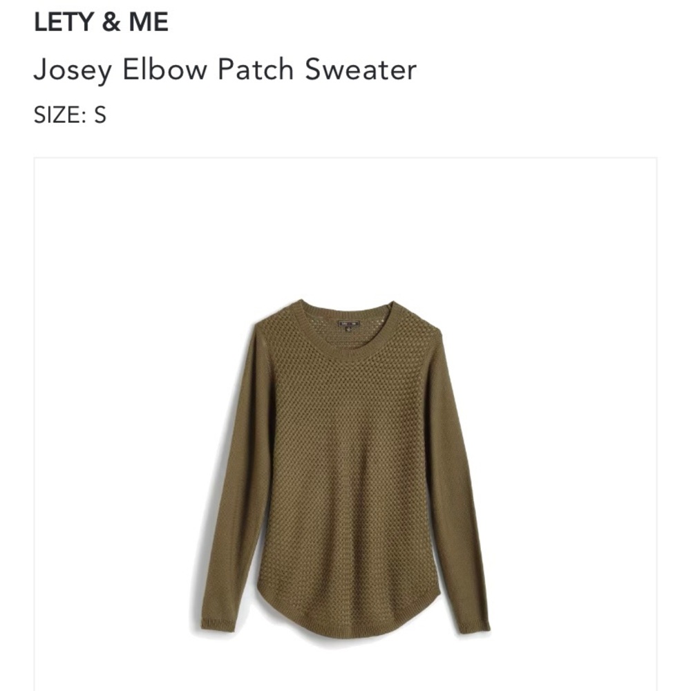 LETY & ME
Josey Elbow Patch Sweater